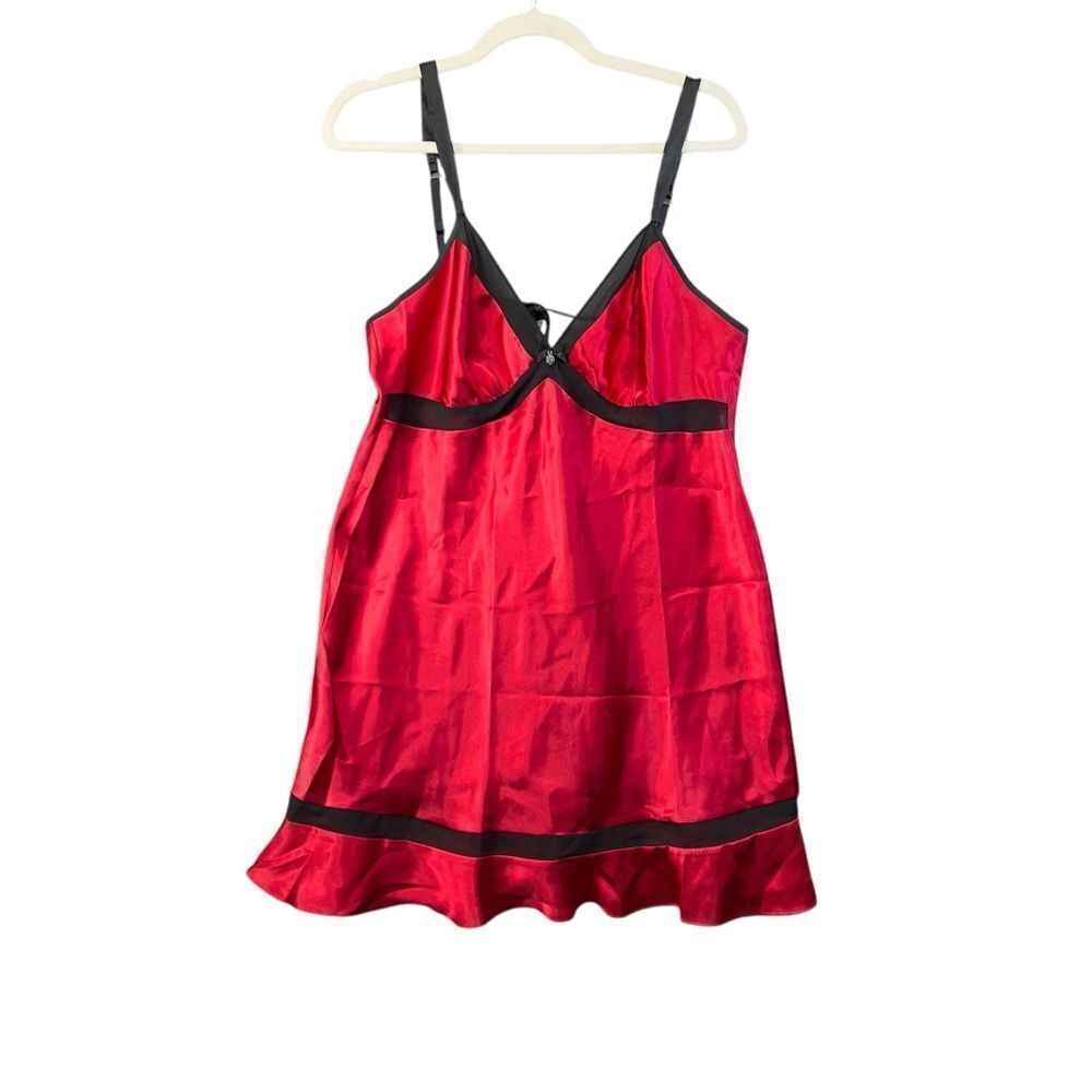 Medium Linea Donatella Red Satin Intimates & Sleepwear babydoll